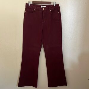 LC Lauren Conrad Burgundy Flare Jeans